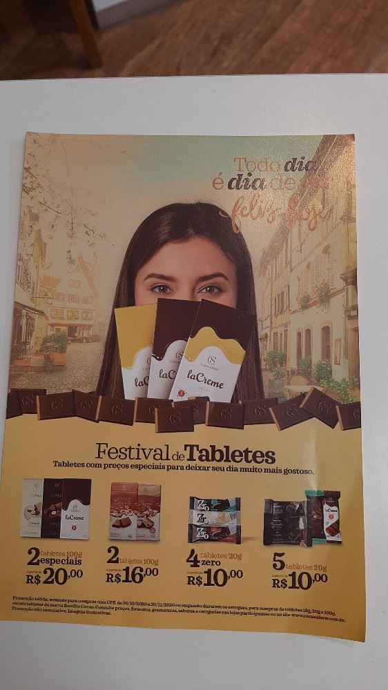 Festival de tabletes  os sabores estão deliciosos.