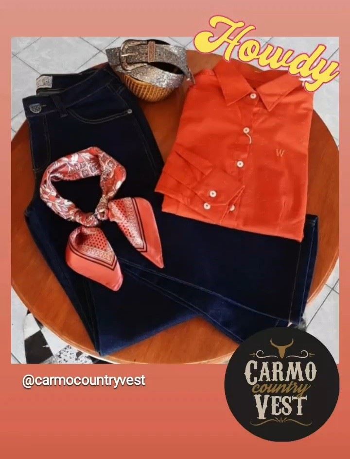 Pra hoje um look lindo e elegante!!
Cor e charme pra nós!!🤠🌵🌾

#carmocountryvest #loja #lojacountry #lojawestern #cowboy #cowgirl #sertanejo #agro #rodeio #cavalgada #rustico #madeinroca #countrystyle #countrylife #acessorioswestern #acessorioscountry #moleton #bonecountry  #camisacountry #lookcountry #camisetacountryfeminina #carteiracouro #acessoriowestern #camisaxadrezfeminina #camisaxadrez #camisawestern #modacountryfeminina #modacountrymasculina