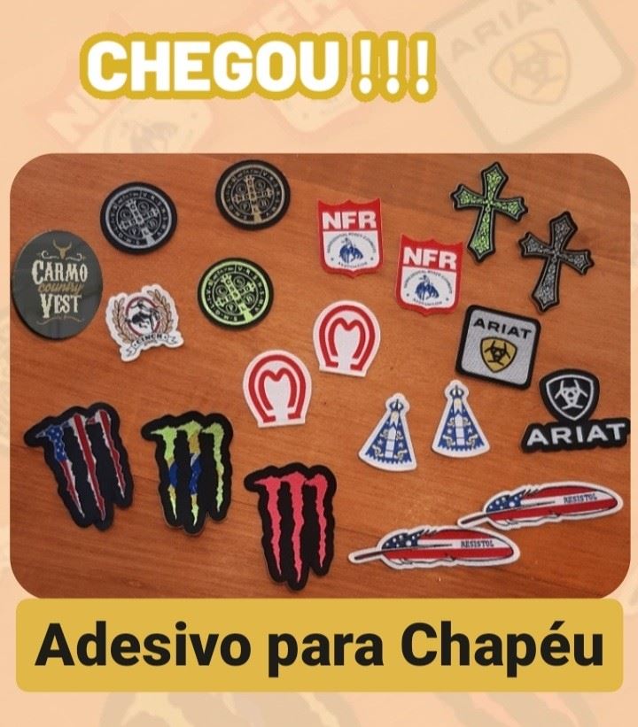 Recebemos mais opções de Adesivos de Chapéu!!!