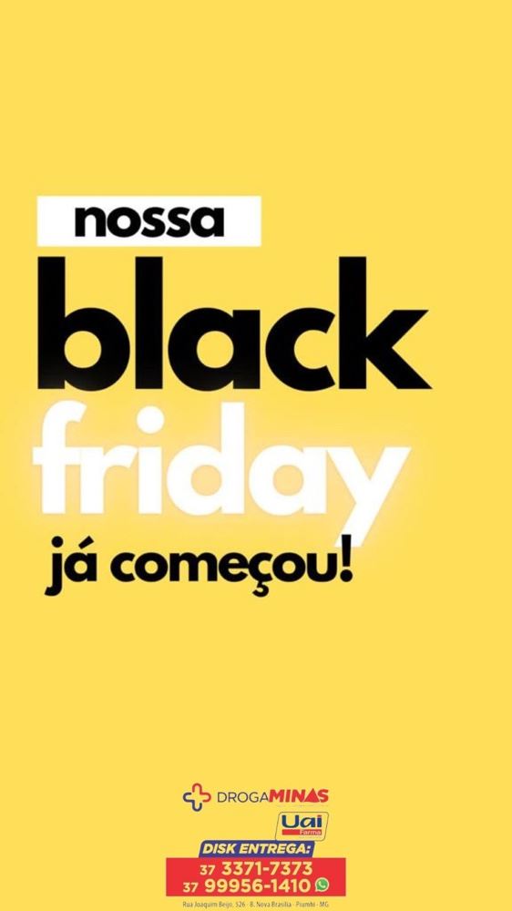 BLACK FRIDAY DROGAMINAS - PIUMHI.

OFERTAS VÁLIDAS NO MÊS DE NOVEMBRO ENQUANTO DURAR OS ESTOQUES. 