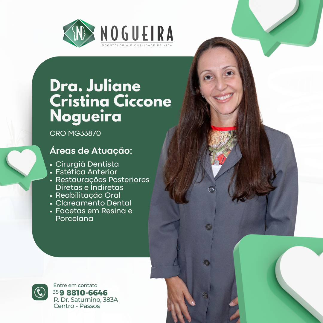 Conheça as áreas de atuação da Dra. Juliane Cristina Ciccone Nogueira.