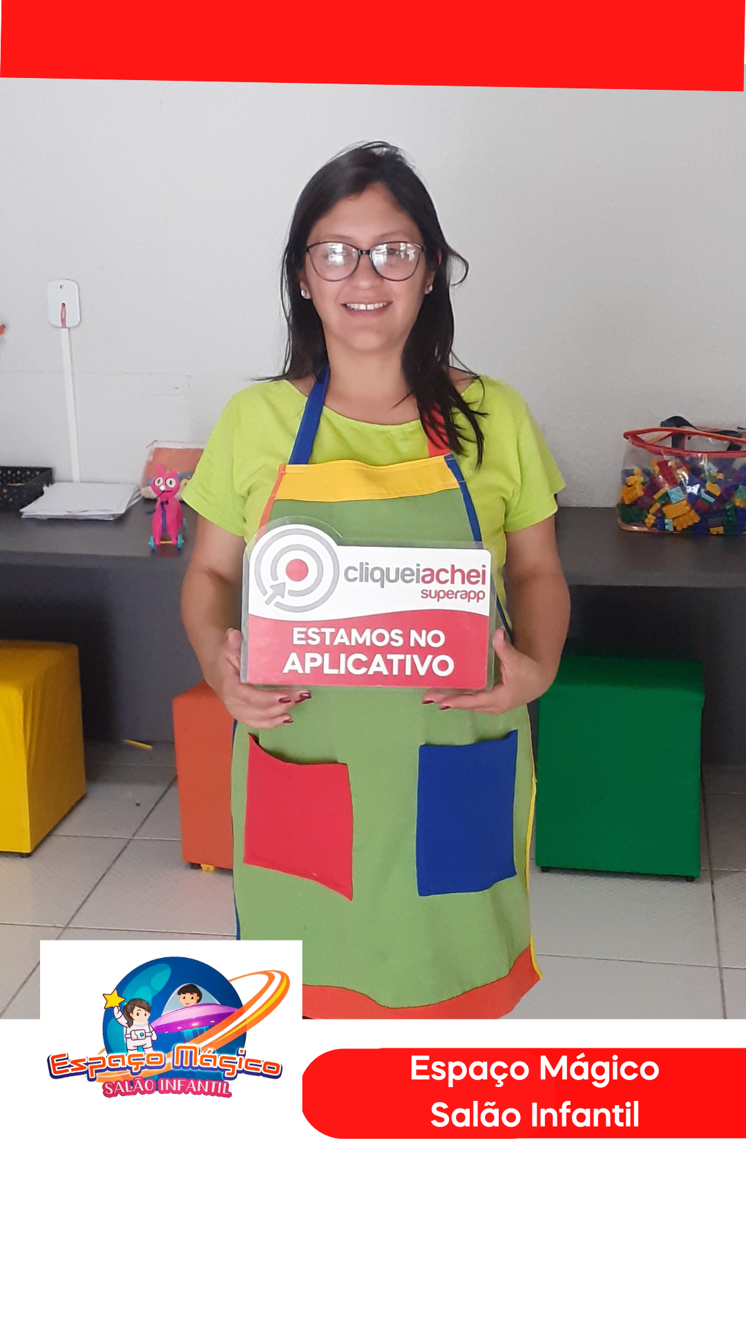 O Espaço Mágico Salão Infantil também está no Cliquei Achei
Um salão de cabeleireiro especializado em crianças!
Agende seu horário em cliqueiachei.com.br/salaoespacomagico

Obrigada Natália pela confiança!