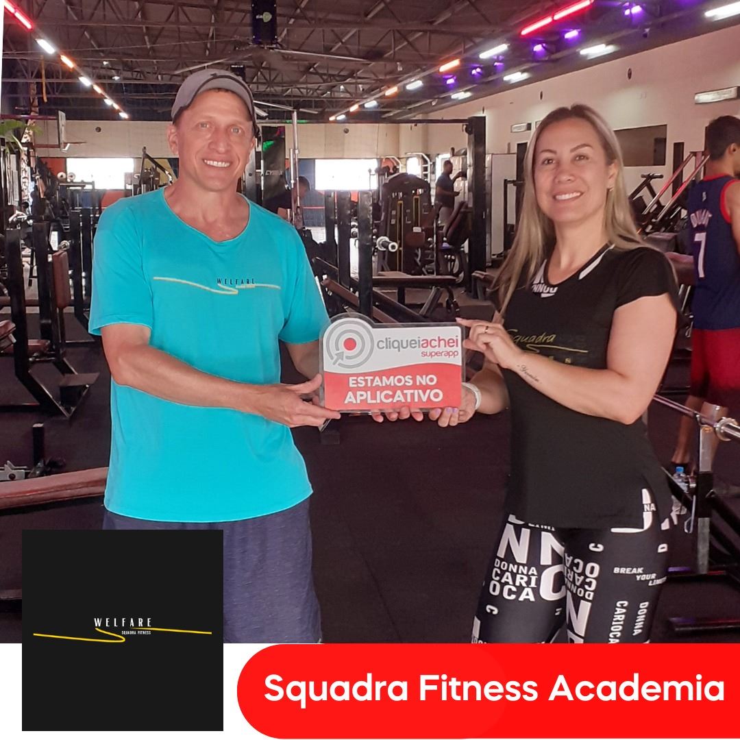 A Squadra Fitness Academia também está no Cliquei Achei.
Um espaço completo e uma equipe de profissionais pronta para te ajudar!
Conheça mais da estrutura em cliqueiachei.com/squadrafitness

Obrigada Adir e Renata pela confiança!