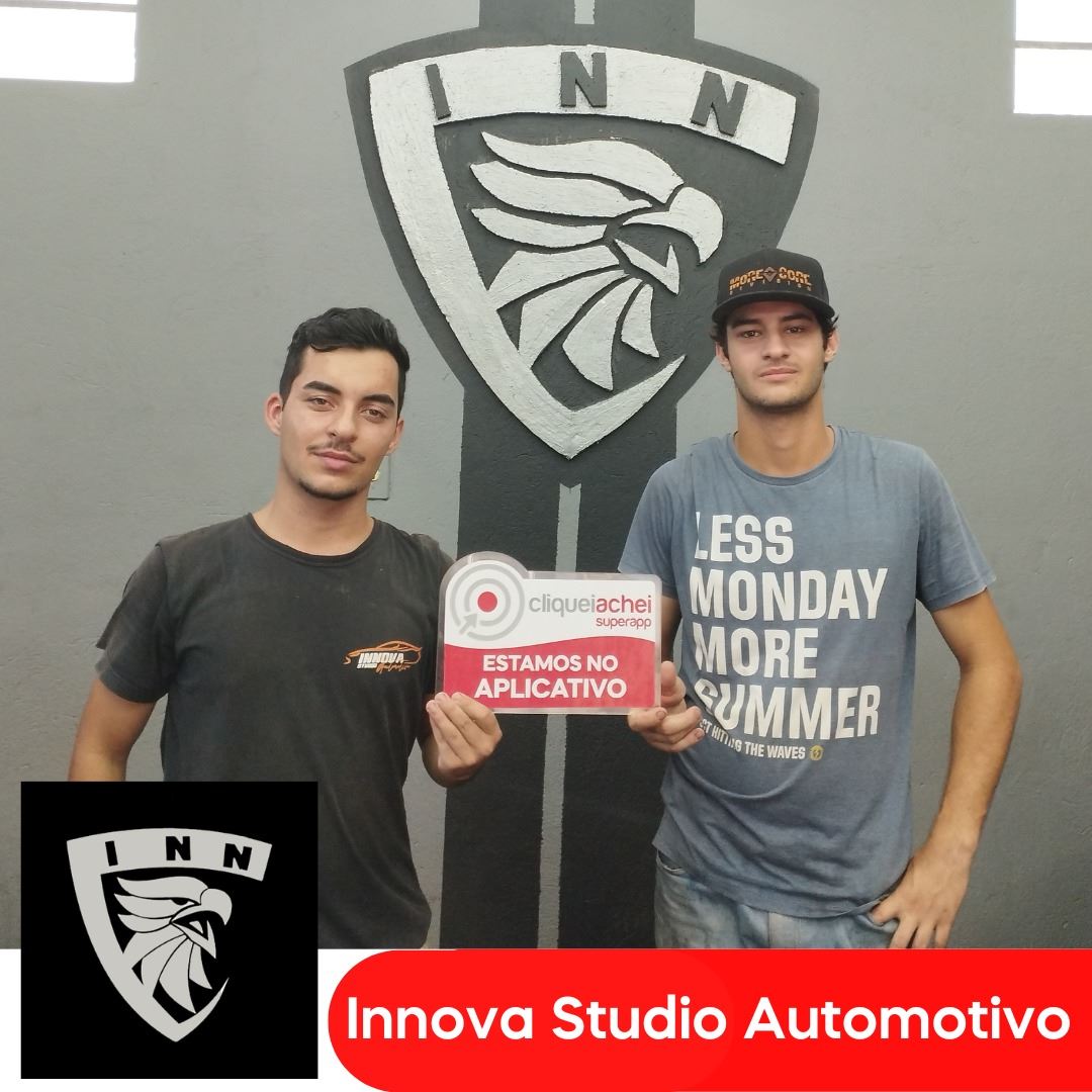 A Innova Studio Automotivo também está no Cliquei Achei!
Centro de estética e detalhamento automotivo com lavagem premium, polimento, higienização e muito mais.
Acesse cliqueiachei.com/innovastudio e saiba mais!