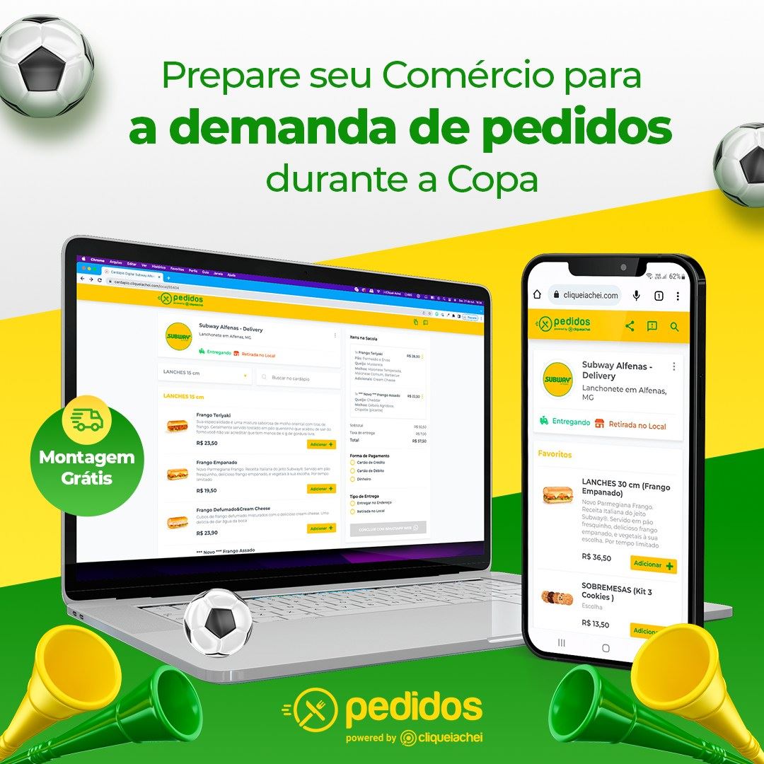 O Cardápio Digital oferece toda a agilidade e praticidade que você precisa para atender a alta demanda de pedidos durante os jogos.