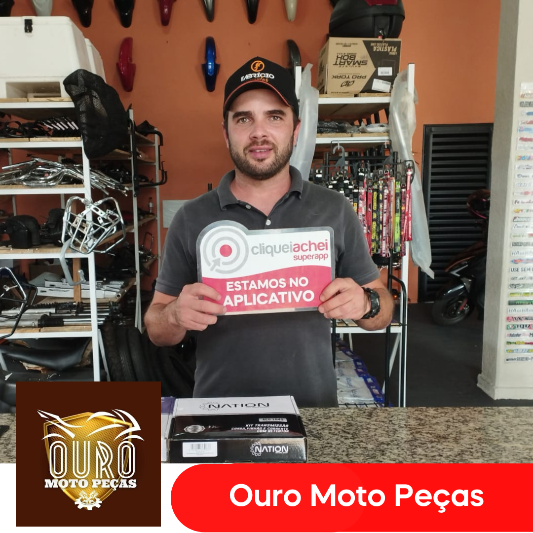 A Ouro Moto Peças também está no Cliquei Achei!
Encontre tudo o que você precisa para manter sua moto em perfeitas condições.
Acesse cliqueiachei.com/ouromotopecas e saiba mais!

Obrigada Fernando pela confiança!