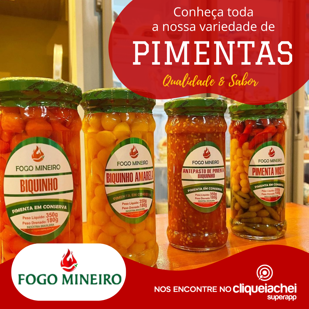 A Pimenta Fogo Mineiro também está no Cliquei Achei!