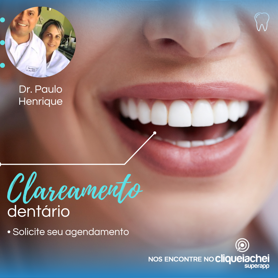 A Dr. Paulo Henrique Dentista também está no Cliquei Achei!