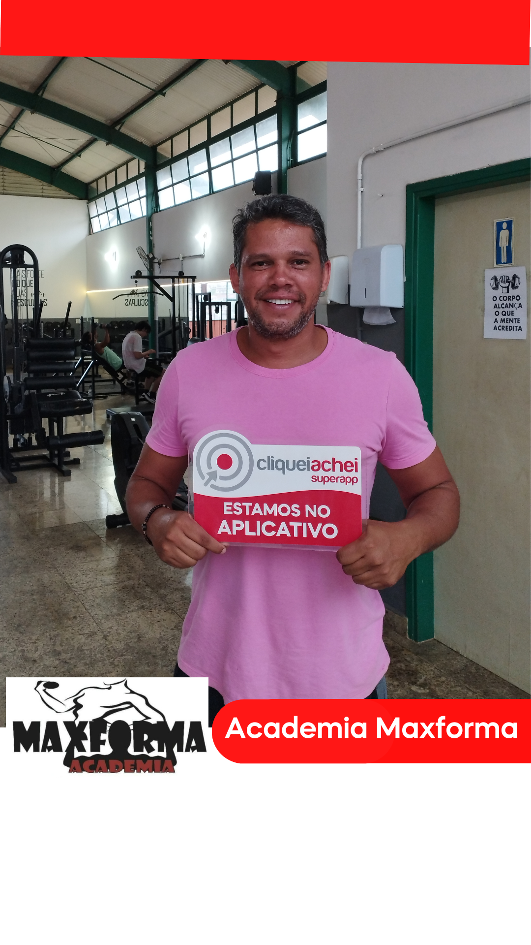 A Academia Maxforma também está no Cliquei Achei!