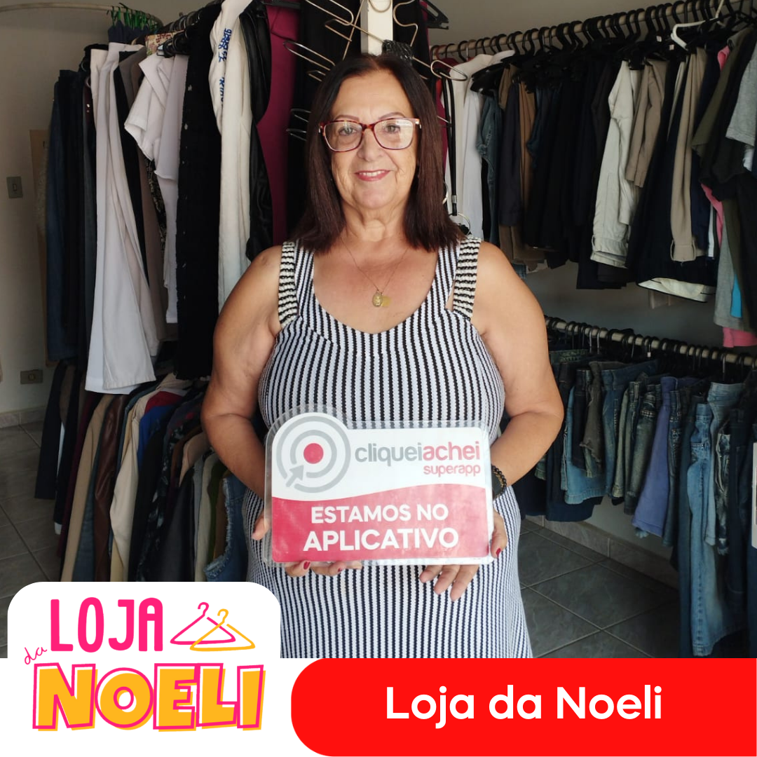 A Loja da Noeli também está no Cliquei Achei!
Uma grande variedade em roupas semi novas. São peças lindas e de qualidade!
Acesse cliqueiachei.com/lojadanoeli e saiba mais!

Obrigada Noeli pela confiança!