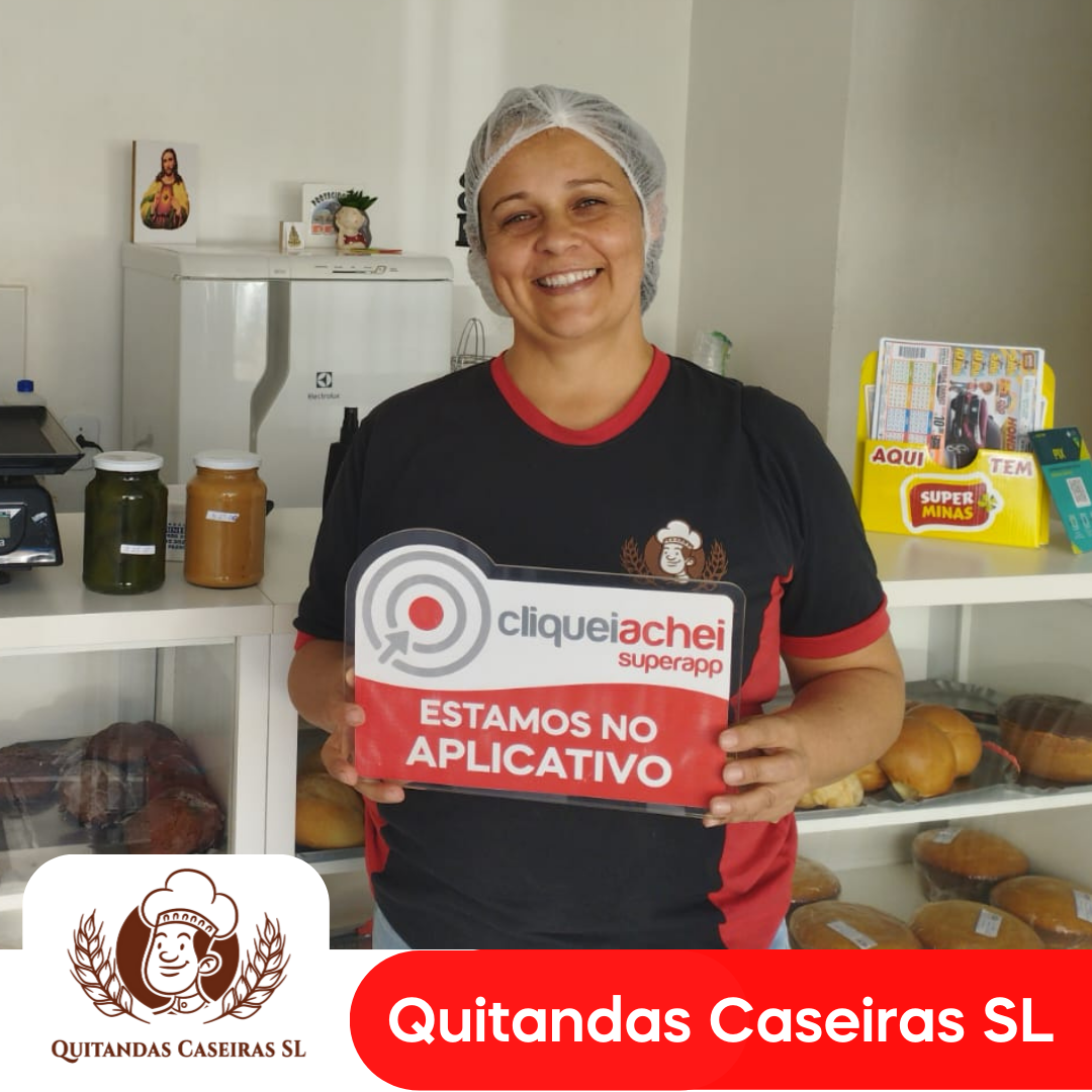 A Quitandas Caseiras SL também está no Cliquei Achei!
Quitandas caseiras feitas com ingredientes selecionados e receitas tradicionais, resultando em quitandas saborosas e de qualidade!
Acesse cliqueiachei.com/quitandascaseirassl e saiba mais!
Obrigada Alessandra pela confiança!