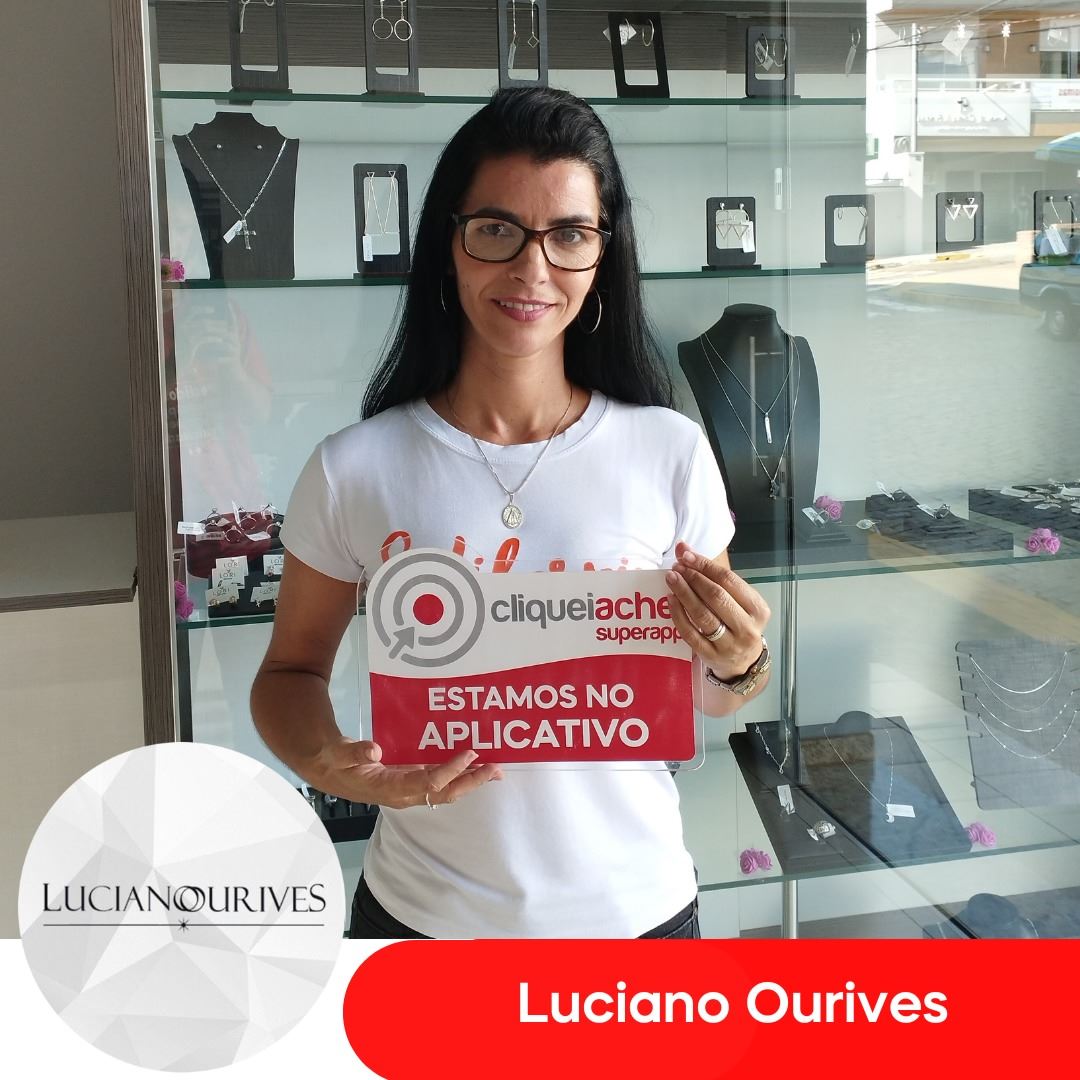 O Luciano Ourives também está no Cliquei Achei!
Encontre uma grande variedade de joias, como anéis, brincos, pulseiras e colares, além de relógios de alta qualidade e beleza incomparável.
Acesse cliqueiachei.com/lucianoourives e saiba mais!

Obrigada equipe Luciano Ourives pela confiança!