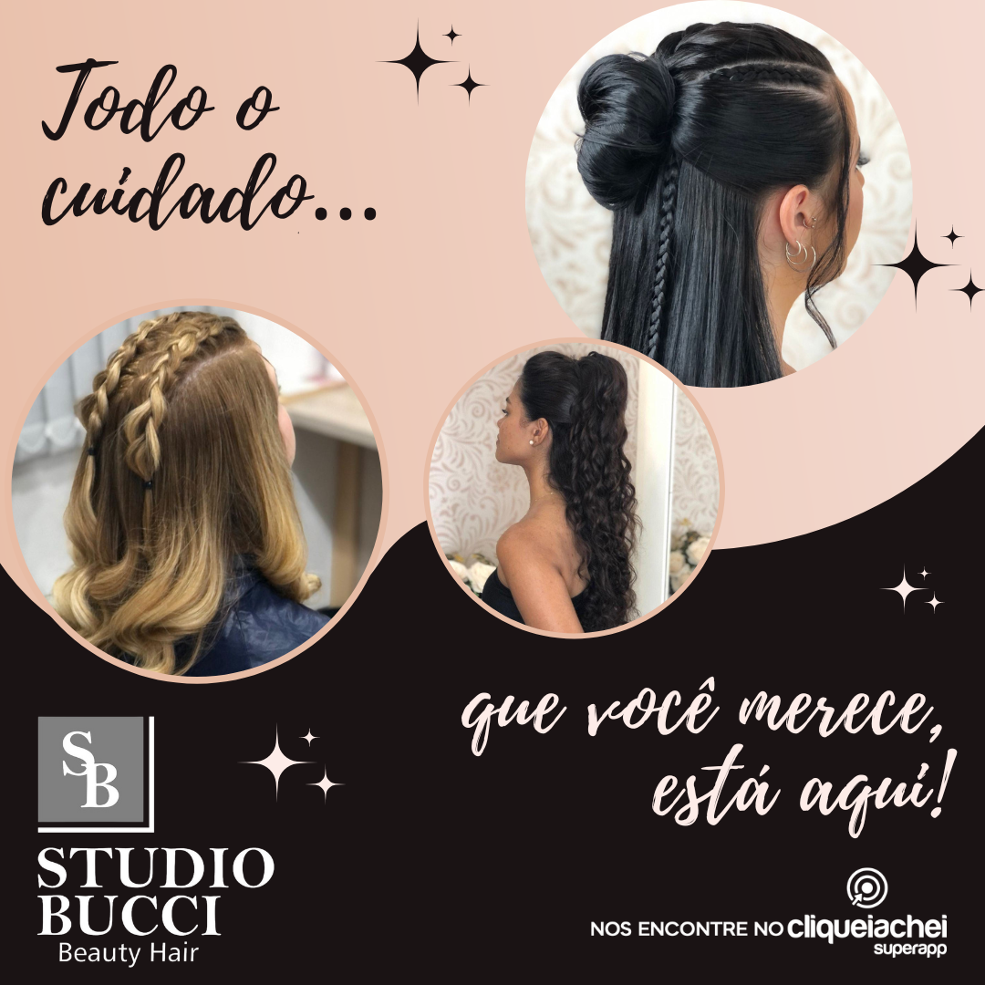 O Studio Bucci também está no Cliquei Achei!