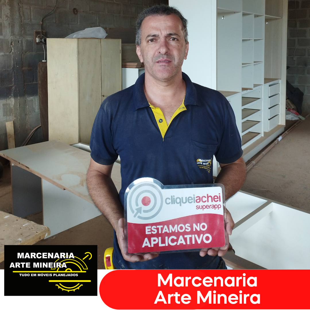 A Marcenaria Arte Mineira também está no Cliquei Achei!
Uma empresa especializada em produzir móveis e objetos de madeira de alta qualidade e design exclusivo.

Acesse cliqueiachei.com/marcenariaartemineira e saiba mais!

Obrigada José Carlos pela confiança!