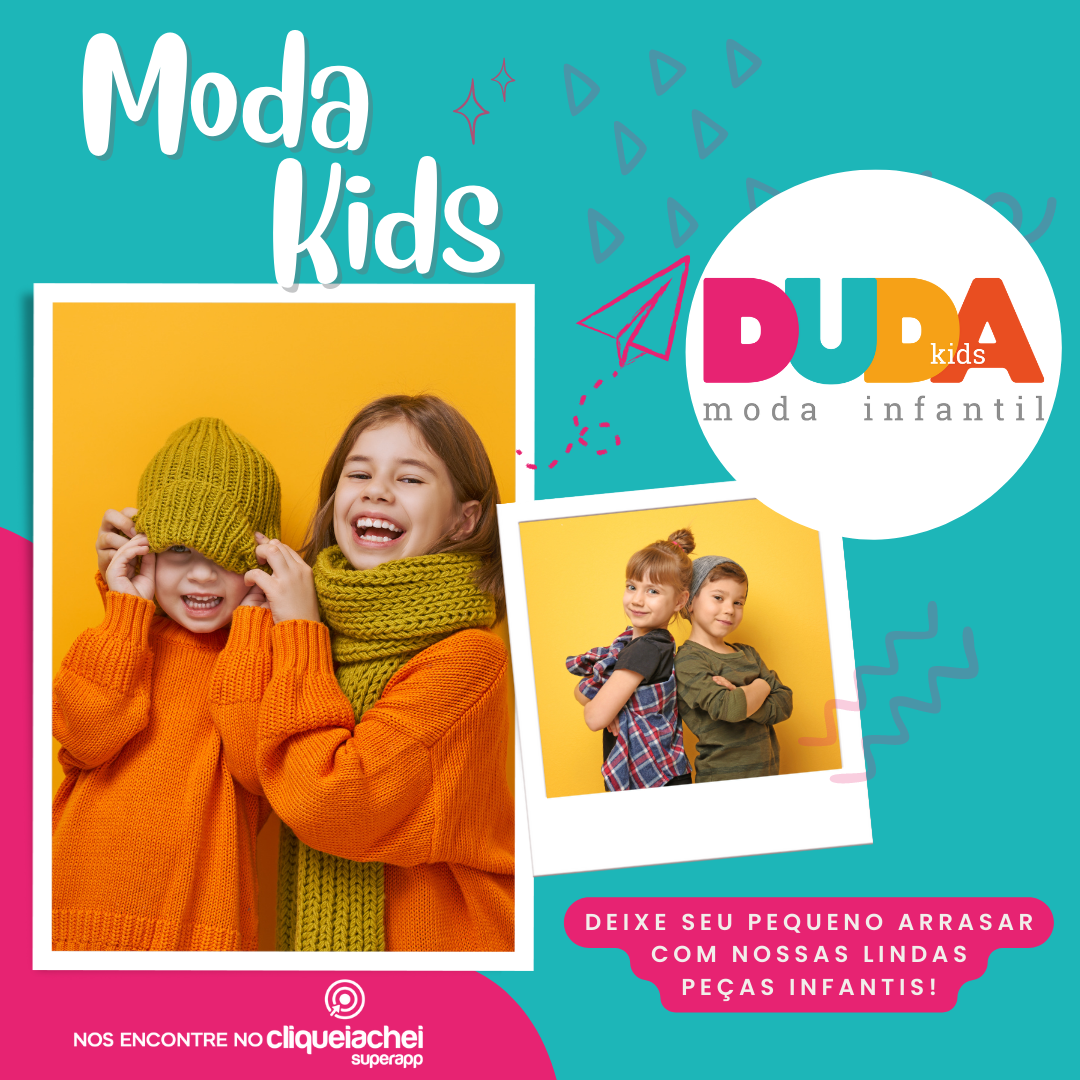 A Duda Kids também está no Cliquei Achei!