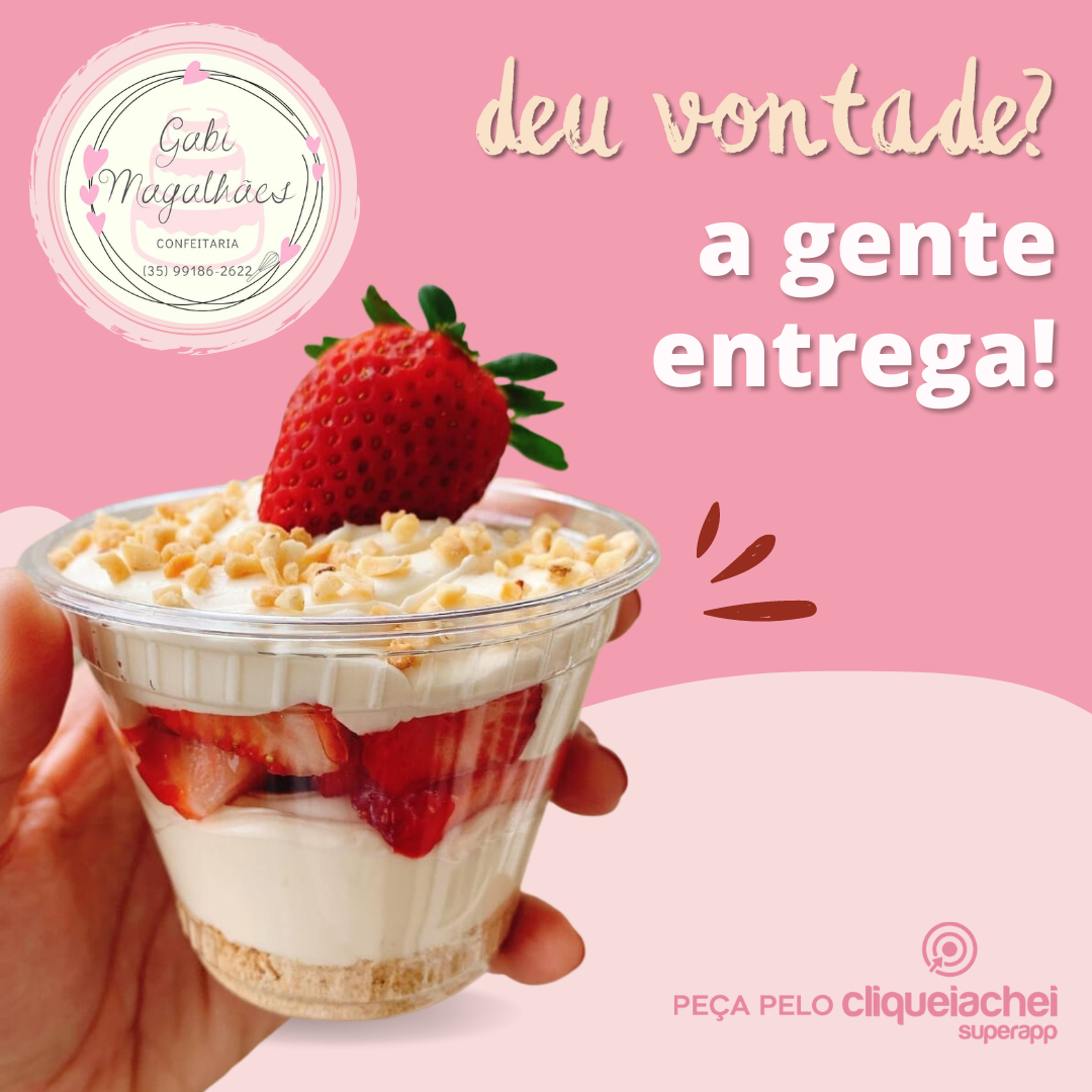 A Gabi Magalhães Doces também está no Cliquei Achei!