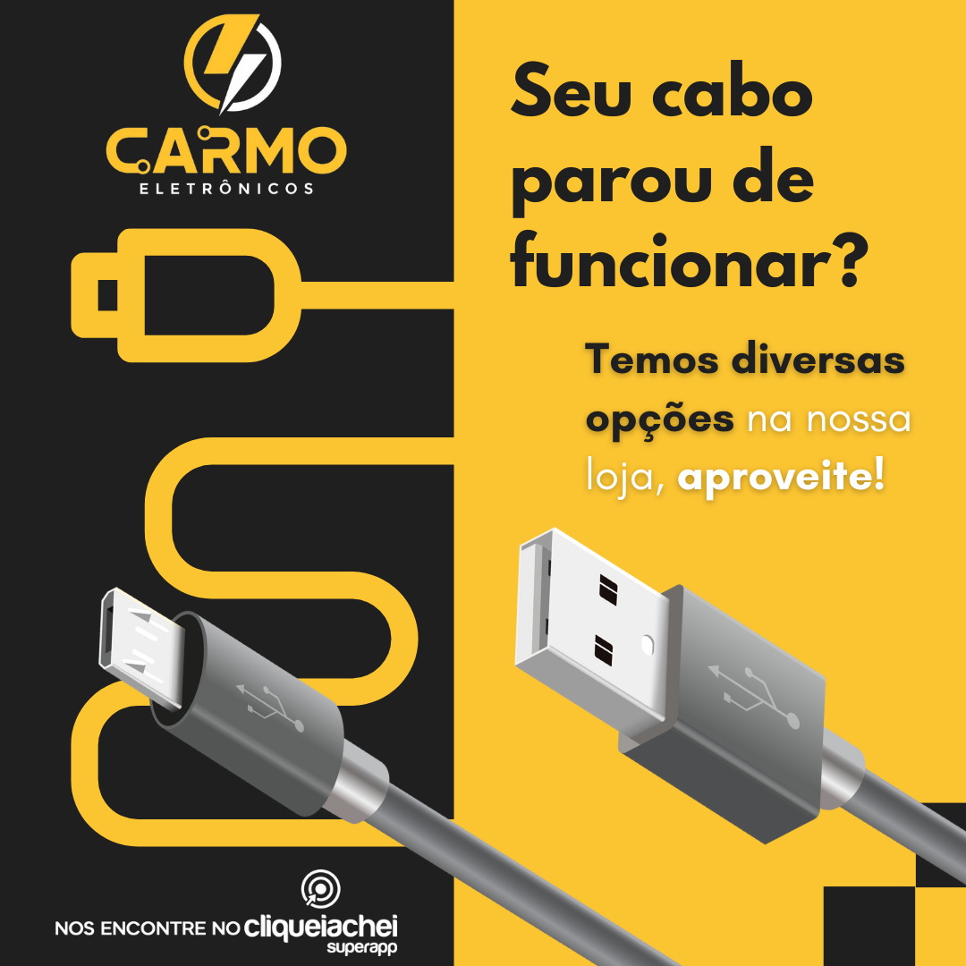 A Carmo Eletrônicos também está no Cliquei Achei!