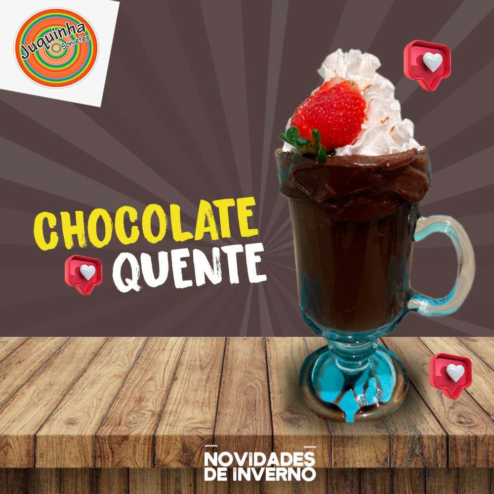 Delicioso chocolate quente pra aquecer sua tarde!! Faça seu pedido!!!