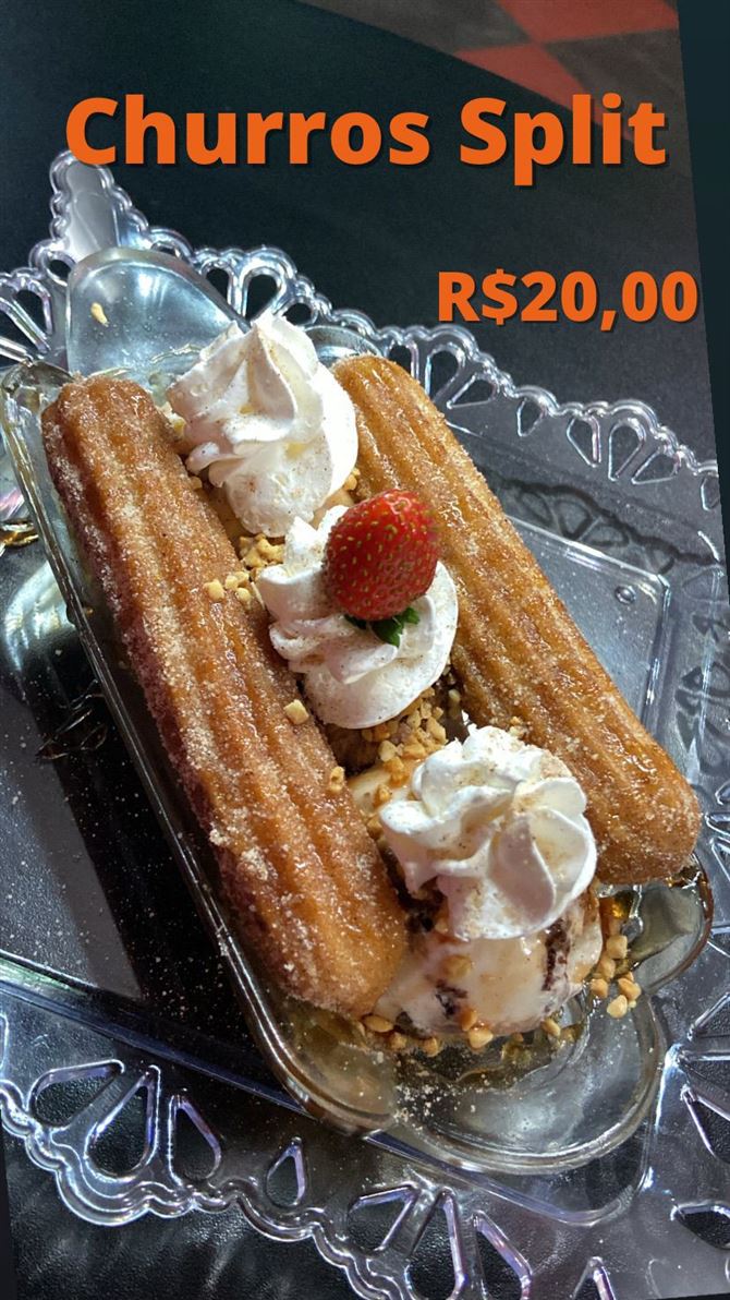 Super lançamento!!  Churros split!!😋😋