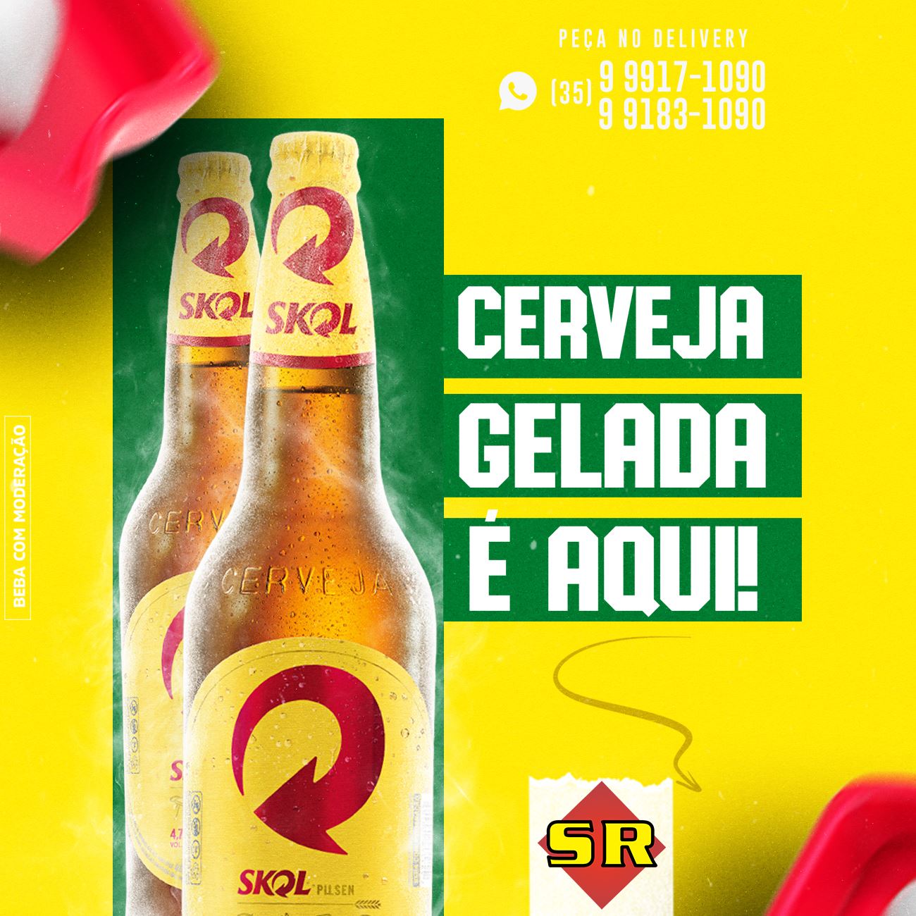 Cerveja gelada é aqui