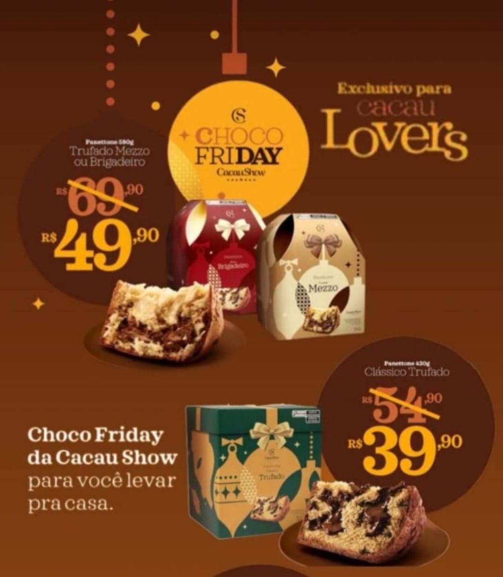 Choco friday dois sabores irresistivel...