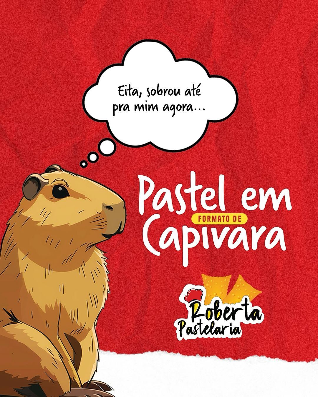 Peça nosso pastel de capivara